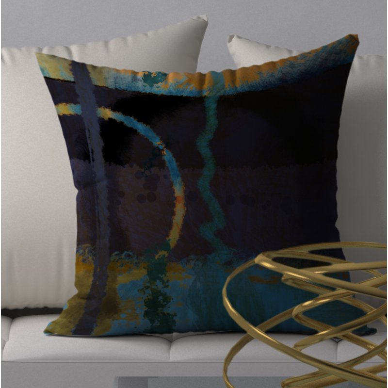 Housse et insert de coussin carré 20e siècle Outrageous, 20 po X 20 po