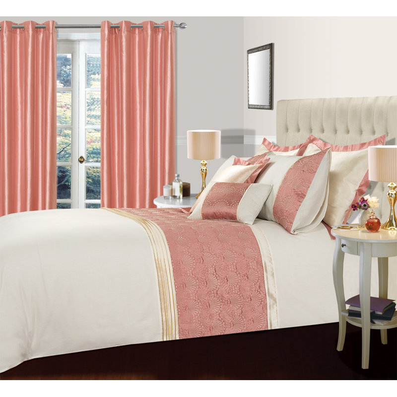 Annegrethe Polycotton Duvet Cover Set, Pink, King Duvet Cover Set + 2 Additional Pieces