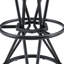 Ensemble de bar, de table et de chaise simple. Plateau de table en panneau de fibres à densité moyenne à grain de bois de 31,5 pouces avec structure en métal noir, combinaison de comptoir de bar de style industriel, convient aux comptoirs d'îlot de cuisine, pouvant accueillir 2 personnes.