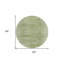 Tapis d'intérieur rond lavable abstrait vert artichaut 8 pi HomeRoots