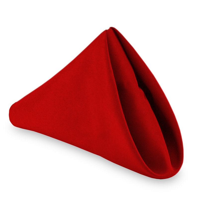 Polyester Square Napkin, Red