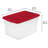 Sterilite 64 Qt. Clear Plastic Latching Lid Storage Bin Container Tote, 18 Pack