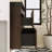 Angela 30-Inch Floating Bathroom Vanity In Grey Oak With Matte Black Quartz Top-97827221