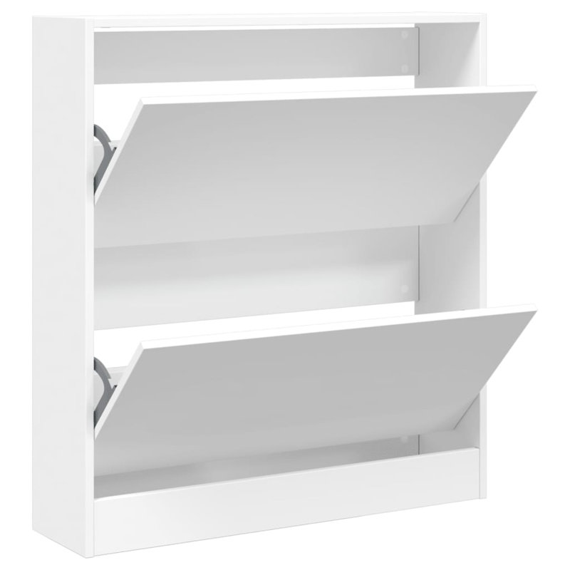 6 Pair Shoe Storage Cabinet, White