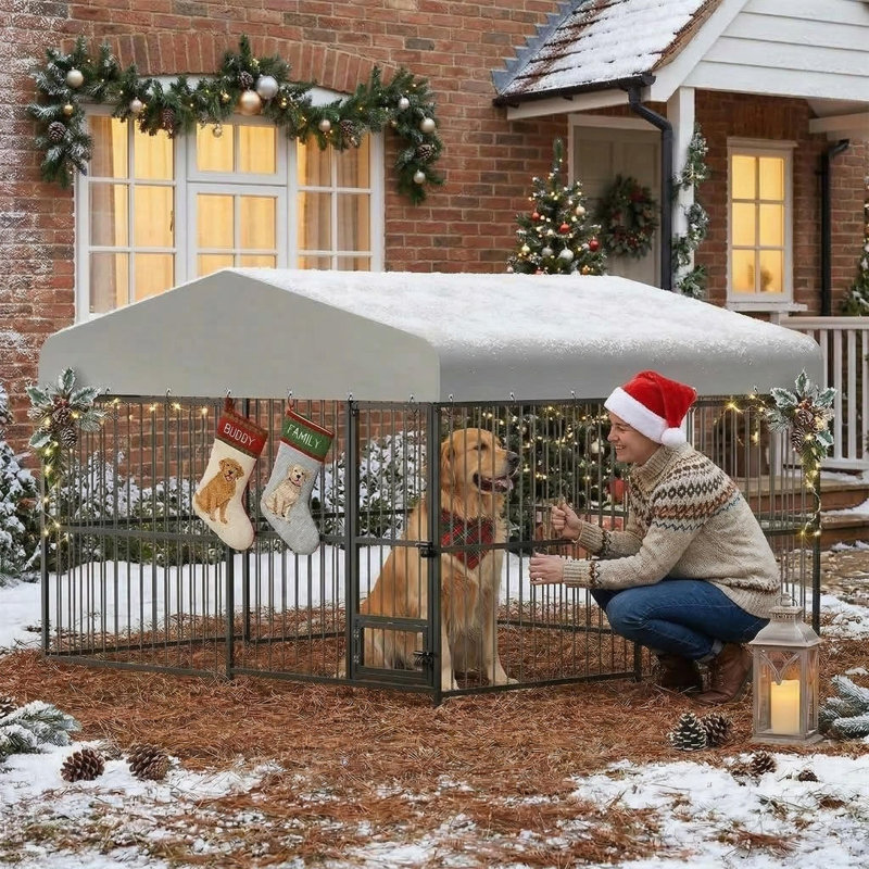 180cm H Metal Yard Kennel