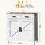 Armoire de rangement de cuisine en blanc moderne - Buffet à 2 tiroirs et portes pour le salon, la salle à manger et la salle à manger pouvant accueillir plusieurs articles saisonniers avec cafetière-969332021