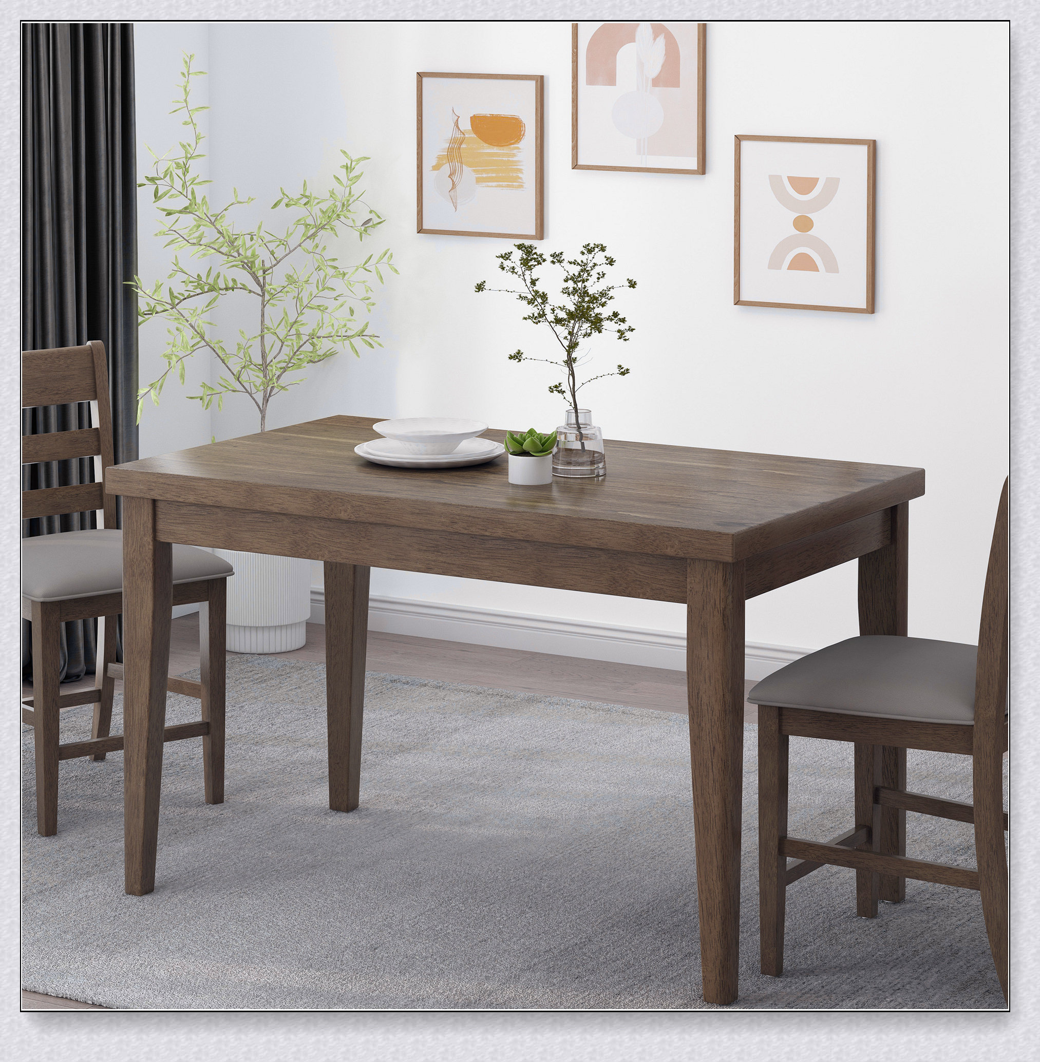 Ophelia & Co. Wood Counter Height Dining Table, 35