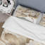 Indigold Beige Flower IV - Ensemble de housse de couette floral - Polyester en microfibre-724139960