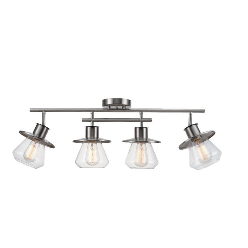 Raziya 28'' 4 -Light Fixed Track Track Kit with Dimmable and Adjustable Head
