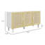 Armoire Sturdy Home, armoire Buffet, armoire d'appoint
