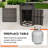Round Outdoor Gas Fire Pit Table