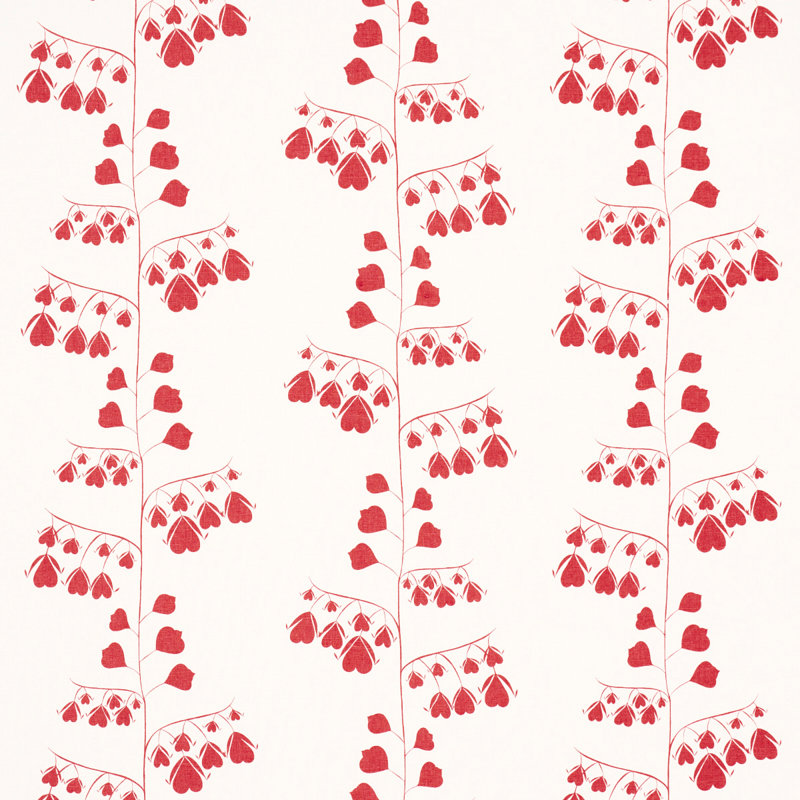 Tissu Schumacher x Peg Norriss, Rouge