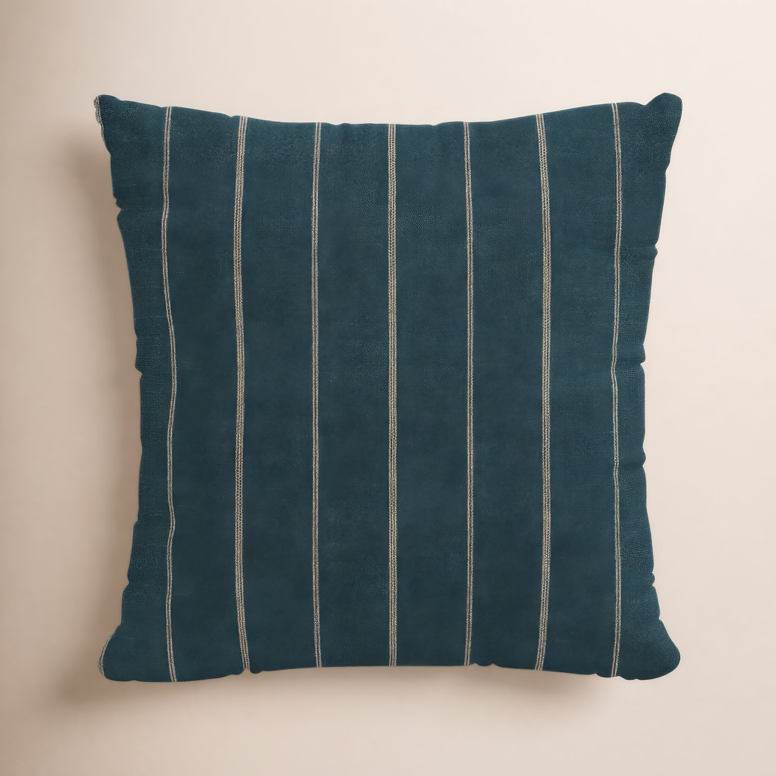 Clara Pillow Cover, Blue, 20" x 20", Polyester/Polyfill