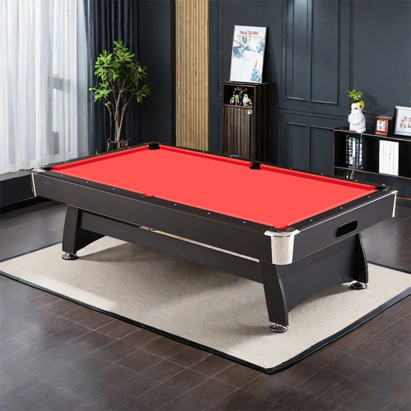 Table de billard, H 32 po x L 84 po x l 48 po, Rouge