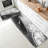 Black and White Marble Pattern 2 PC Kitchen Floor Rugs, Modern Kitchen Decor