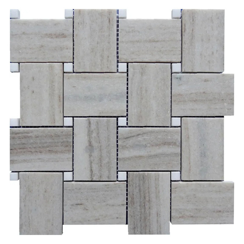 Carrelage de jardin en marbre blanc poli Mirage 11 x 11 Mirage Sand (l 4,13 pi2 / caisse)