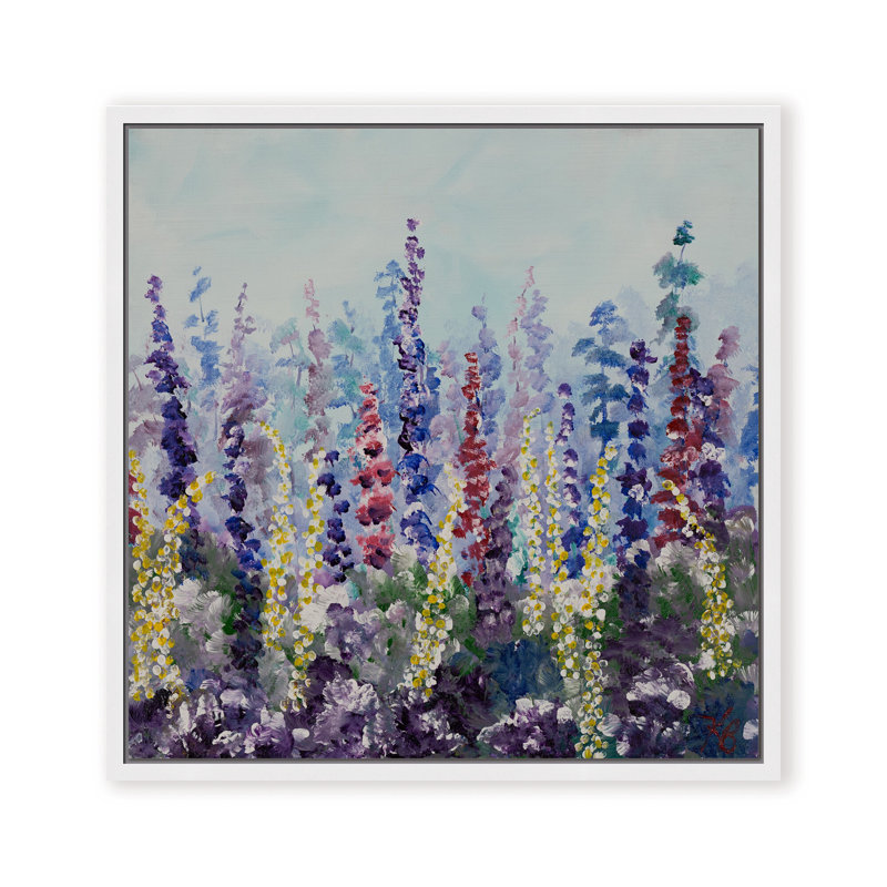 Nature Inspired "Meadow Glow" Canvas Wall Art By , 12" H x 12" W, Framed Canvas, Gold