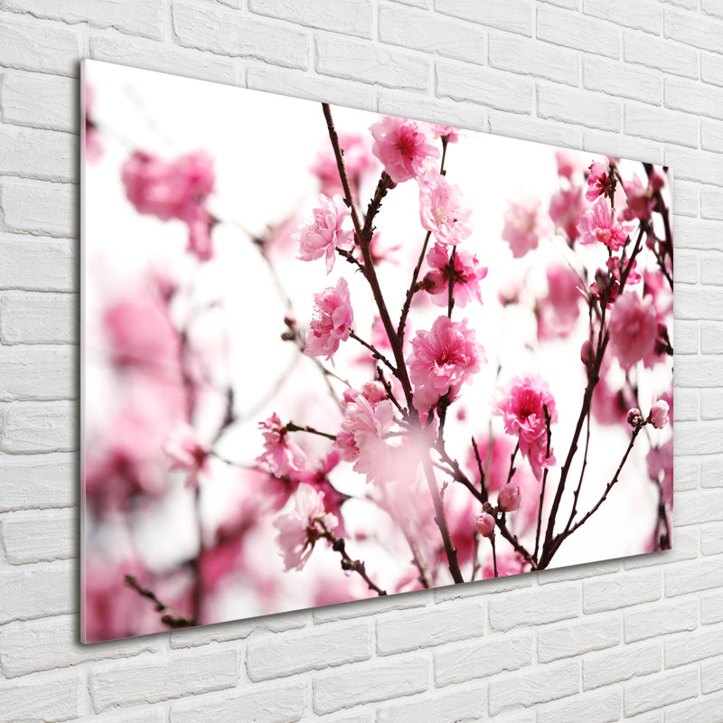Plum Blossom - No Frame Print on Glass