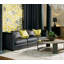 Archloop Geometric Area Rug in Black/Gold/White-40705925