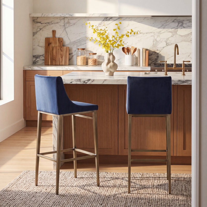 Bryant Upholstered Counter Stool with Metal Frame