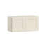 Meuble mural standard HOMEIBRO Cozy Design, 30 cm (L) x 12 cm (P) x 12 cm (H), en contreplaqué, style Shaker, blanc antique.-927042901-927042900