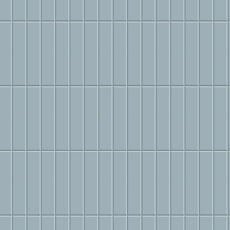 Tall Tiles -  Blue Glaze Wallpaper