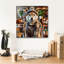  «Hipster Dog - Shiba Inu» par Rey Klimt, art mural sur toile, 18 po x 18 po