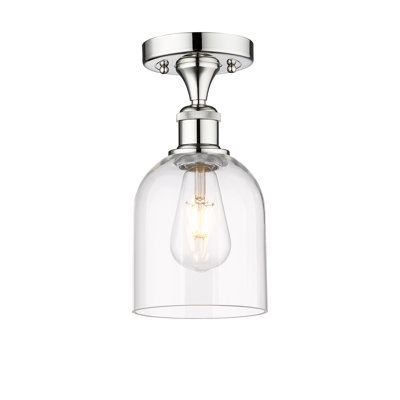 Edison - Allysson - 1 Light 6" Semi-Flush Mount - Seedy Shade