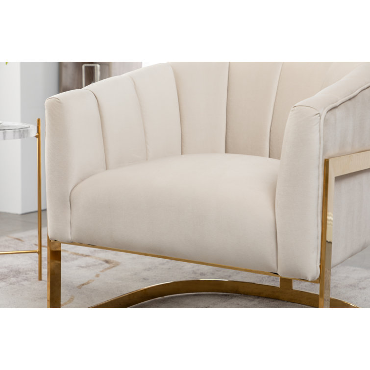 Etta Avenue™ Keilani Upholstered Barrel Chair & Reviews