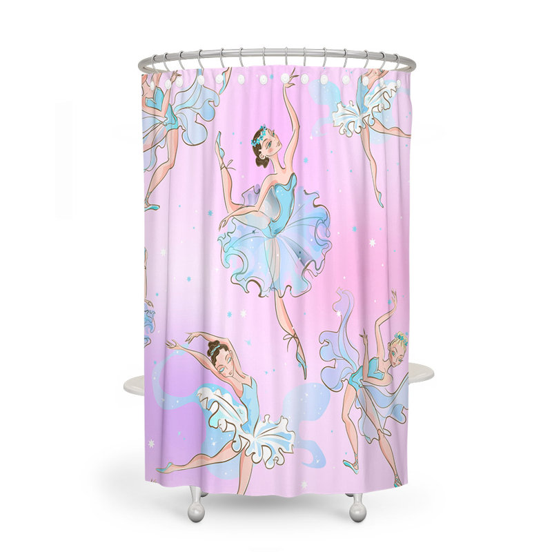 Rideau de douche simple abstrait, H 72 po x l 70 po