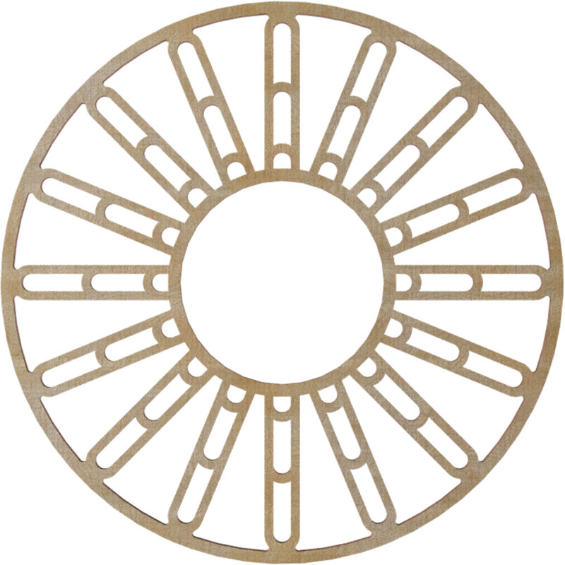 Médaillon de plafond 18 po x P 6 po x P 6 po x P 3/8 po Hale, Bouleau, H 18 po x l 18 po x P 0,38 po