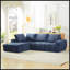 Canapé modulaire surdimensionné en L FAUX FUR-1146594016