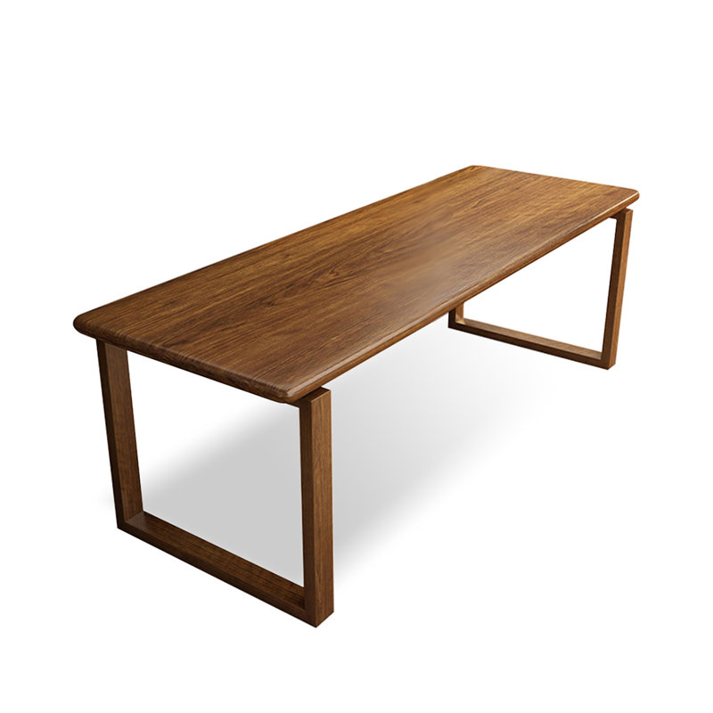 Walnut Rectangular Solid Wood desk, 29.53" H x 70.87" W x 23.62" D