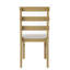 Scandinavian Style Dining Chair With Upholstered Seat-1202620526