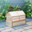 Lit de jardin surélevé avec serre en polycarbonate Outsunny