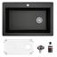 Karran Quartz 33'' X 22'' Single Bowl Top Mount Drop-in Kitchen Sink Kit-50597916