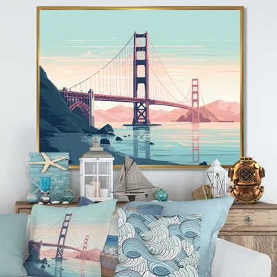 Golden Gate Bridge San Francisco II, reproduction d'art sur toile