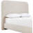 Fira Daliah Linen Textured Fabric Upholstered Bed-2026383425-2026383480