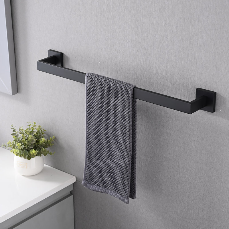 4- Piece Bathroom Hardware Set, Black