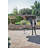 Hexagonal Foldable Outdoor Camping Table Umbrella Hole , 13 " W 42 " D