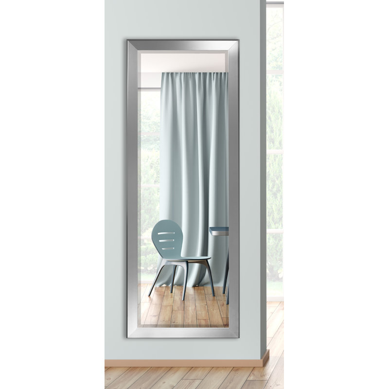 Wood Flat Mirror, 58.5" H x 19.5" W