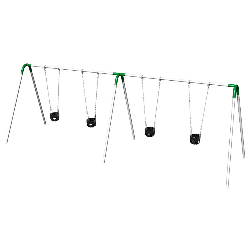 UPlay Today UltraPlay Metal Swing Set with 4 Swing(s), Green
