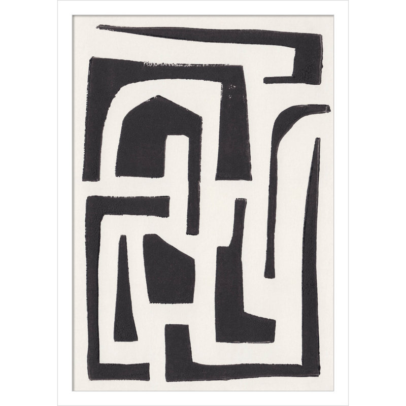 Voisinage par Alisa Galitsyna - Reproduction d'un seul cadre, Blanc, H 21 po x l 15 po x P 1 po