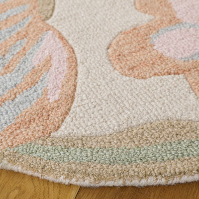 Hand-Tufted Wool Floral Rug