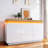 White High-Gloss Sideboard With 2 Doors And 3 Drawers,Storage With RGB LED(App-Controlled) Multi-Purpose Cabinet