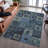 Premium Machine Washable Ducote AMF1142 Geometric Rug-379407278