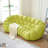 Modern Simple Curved Green Sofa
