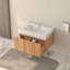 Space-saving Vanity With Plywood Construction, Modern Minimalist Design For Compact Bathrooms