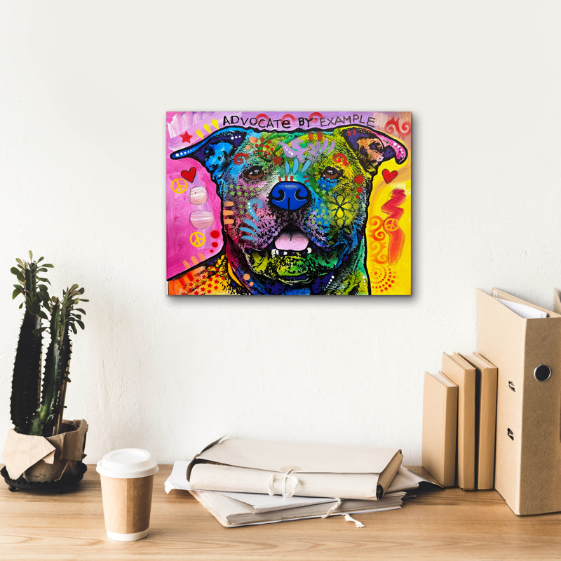 «Advocate By Exemple» par Dean Russo, art mural sur toile, H 12 po x l 16 po x P 0,75 po