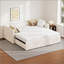 Structure de lit de jour extensible simple rembourrée avec lit gigogne-774200037
